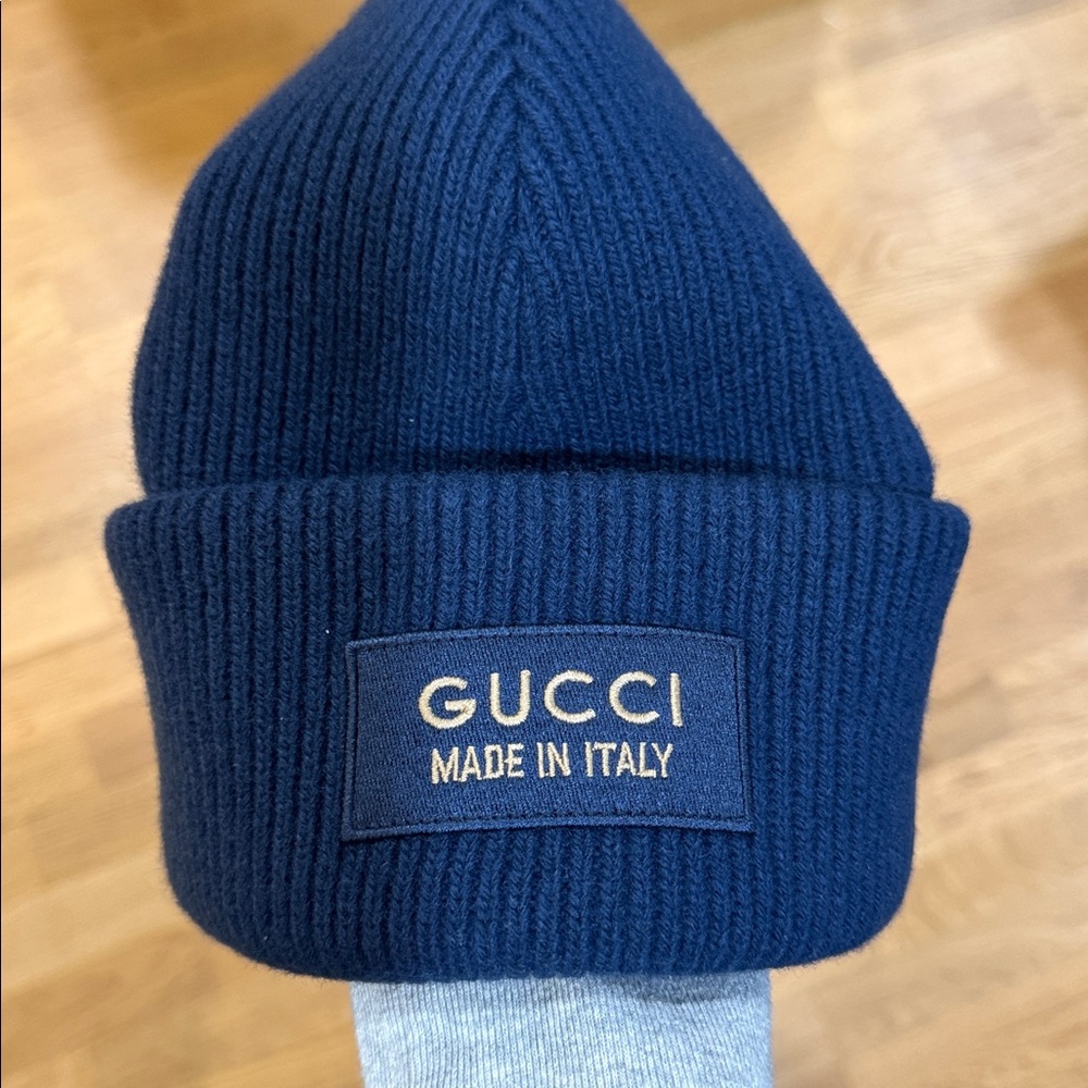 Gucci Navy Wool Hat